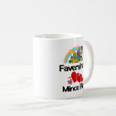 ケントUK、Favershamはミンチェパイを愛している コーヒーマグカップ (正面右)