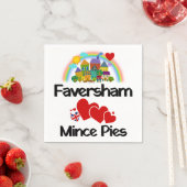 ケントUK、Favershamはミンチェパイを愛している スタンダードカクテルナプキン (インサイチュ)