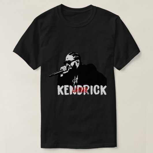 ケンドリック・ラマー氏モラル氏ケンドリック・ラマー氏 Tシャツ (デザイン正面)