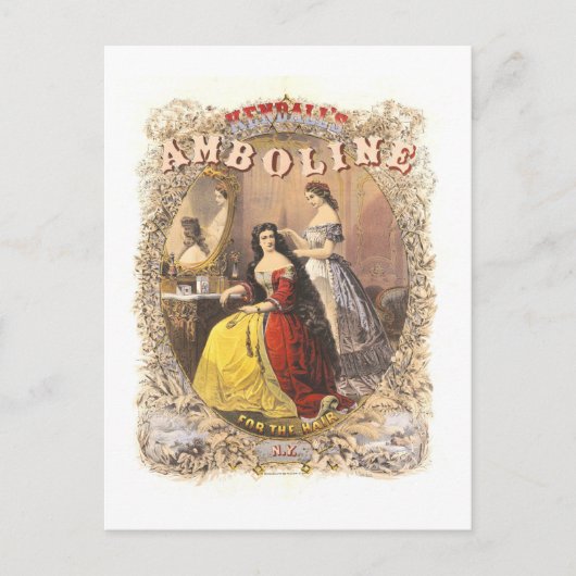 ケンドールのアンボラインのヴィンテージ広告 ポストカード (正面)