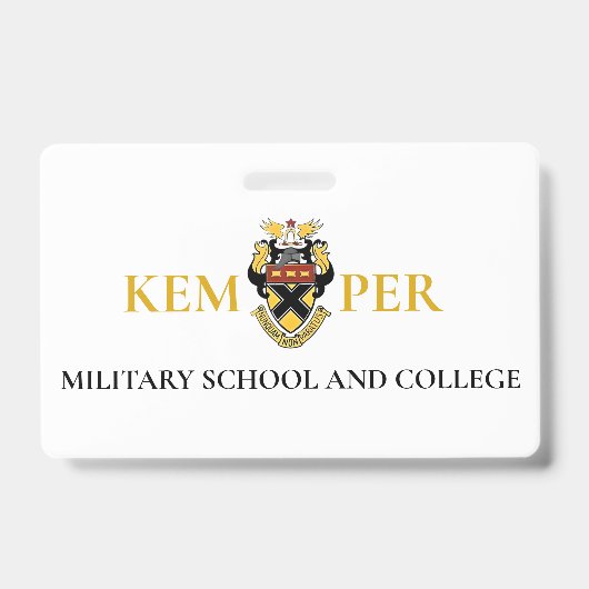 ケンパー軍事学校及び大学 バッジ (正面)