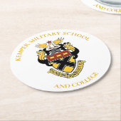 ケンパー軍隊スクール&カレッジボードコースター ラウンドペーパーコースター (アングル)
