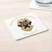 ケンパー軍隊スクール&カレッジボードコースター ラウンドペーパーコースター (アングル)