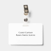 ケンパー軍隊スクール&カレッジ バッジ (裏面 （クリップ付）)