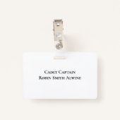 ケンパー軍隊スクール&カレッジ バッジ (裏面クリップ)