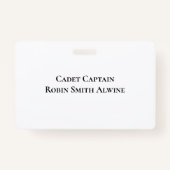 ケンパー軍隊スクール&カレッジ バッジ (裏面)