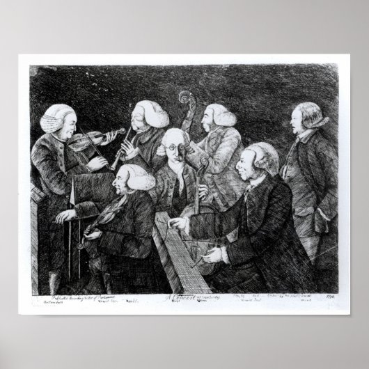 ケンブリッジでのコンサート， 1770 ポスター (正面)