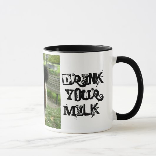 ケンブリッジのベルトを付けられた牛 マグカップ (右)