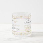 ケンブリッジの王室のなベビーのマグのジョージの王子 フロストグラスマグカップ (中央)