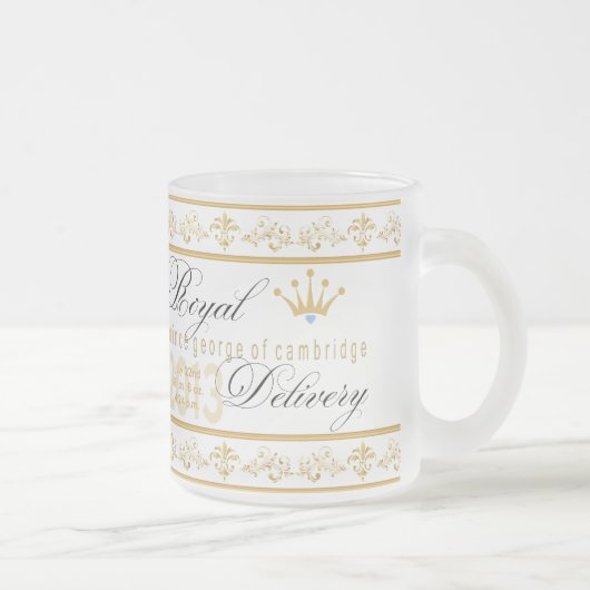 ケンブリッジの王室のなベビーのマグのジョージ王子 フロストグラスマグカップ (右)