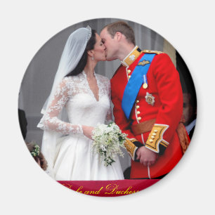 ケンブリッジの王室のな結婚式の公爵そして公爵夫人 マグネット