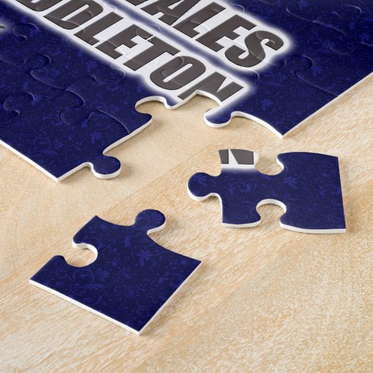 ケンブリッジの結婚式のパズルの公爵及び公爵夫人 ジグソーパズル (側面)