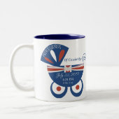 ケンブリッジの記念品のマグのジョージの王子 ツートーンマグカップ (左)