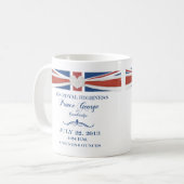 ケンブリッジの記念品のマグのジョージ王室のな王子 コーヒーマグカップ (正面左)