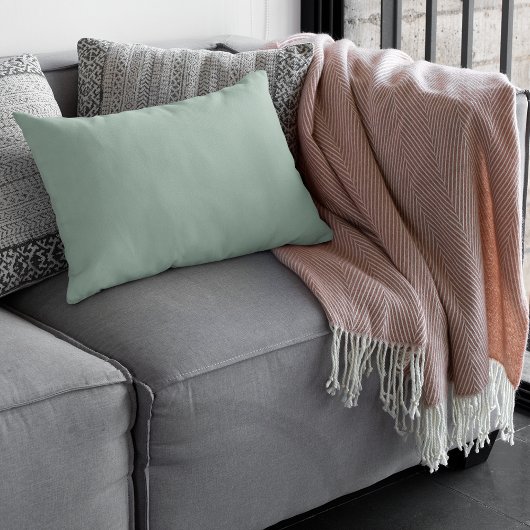 ケンブリッジブルーシンプルトレンド無地のプレーンカラー ランバークッション