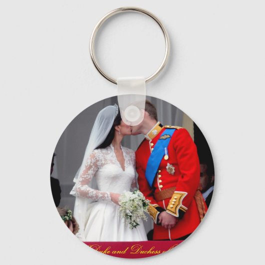 ケンブリッジ公王室の爵結婚 キーホルダー (正面)