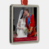 ケンブリッジ公王室の爵結婚 メタルオーナメント (右)