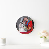 ケンブリッジ公王室の爵結婚 ラウンド壁時計 (ホーム)