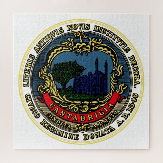 ケンブリッジ国旗(マサチューセッツ州) ジグソーパズル (横)