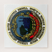 ケンブリッジ国旗(マサチューセッツ州) ジグソーパズル (縦)