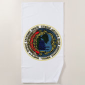 ケンブリッジ国旗（マサチューセッツ州） ビーチタオル (正面)