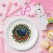 ケンブリッジ国旗（マサチューセッツ州） ペーパープレート (パーティー)