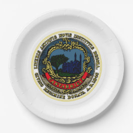 ケンブリッジ国旗（マサチューセッツ州） ペーパープレート