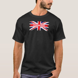 ケンブリッジ郡イングランド英国国旗ラグラン Tシャツ