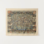 ケンブリッジ、イギリスの絵解き地図 タペストリー (正面(横))