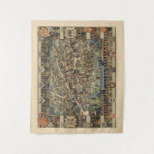 ケンブリッジ、イギリスの絵解き地図 タペストリー (正面)