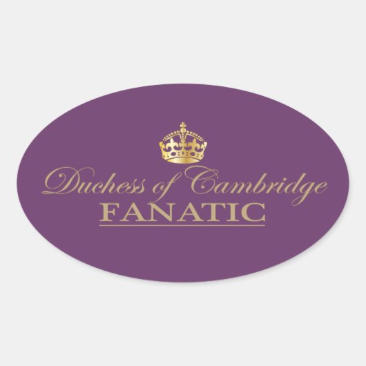 ケンブリッジ・ファナティック公爵夫人 楕円形シール (正面)