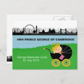 ケンブリッジ・ポストカードのジョージ王子 ポストカード (正面/裏面)