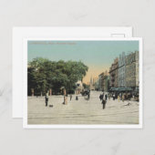 ケンブリッジMA、ハーバード広場、1910年 ポストカード (正面/裏面)