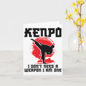 ケンポファイターウェポン拳法インストラクター空手マルティ カード (黄色い花)