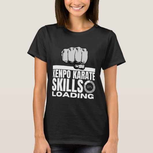 ケンポー空手スキル ローディング中 楽しいアメリカンケンポー2 Tシャツ (正面)