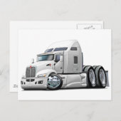 ケンワース660白トラック ポストカード (正面/裏面)
