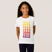 ケン及びドーナ記念日の女の子の素晴らしいジャージーT Tシャツ (正面フル)