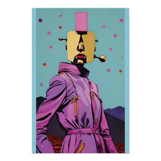 ケン・ゲージ超現実主義アート - 自動人形 ポスター (正面)