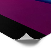 ケン・ゲージ・レインボーの重力シュルレアポップ・アートのリズム ポスター (角)