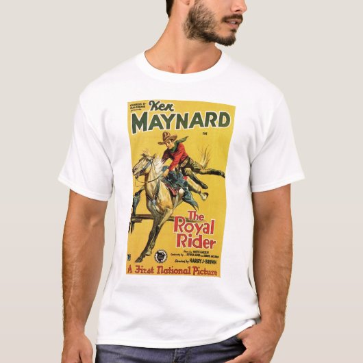 ケンMaynardの1929年のヴィンテージの映画のポスターのTシャツ Tシャツ (正面)