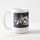 ケンSwanson著横たわる女性のマグ コーヒーマグカップ (左)