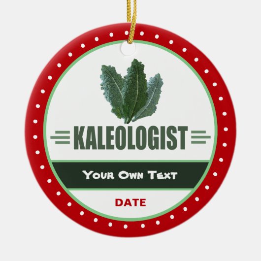 ケーおもしろいル好き セラミックオーナメント (正面)