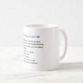 ケーキおもしろいングのカスタマイズ可能な10食べの理由 コーヒーマグカップ (正面右)