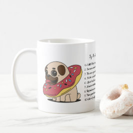 ケーキおもしろいングPUG追加食べのトップ10の理由文字 コーヒーマグカップ