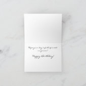 ケーキおよびコーヒーバースデー・カード カード (内部)