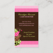 ケーキおよびダマスク織のベーカリー 名刺 (裏面)