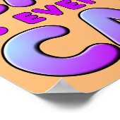 ケーキお気に入りののポスターサインおもしろいの私の味 ポスター (角)