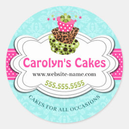 ケーキお洒落ベーカリー ラウンドシール