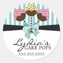 ケーキお洒落ポップベーカリーボックスシール