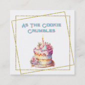 ケーキかわいらしーお洒落ベーカリー スクエア名刺 (正面)